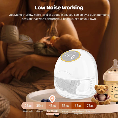 Using Hands-Free Smart Breast Pump for breastfeeding