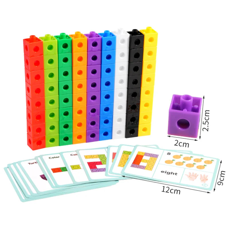 Montessori Rainbow Magic Cube Building Blocks