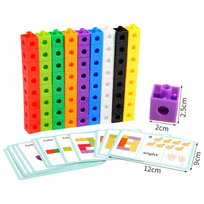 Montessori Rainbow Magic Cube Building Blocks