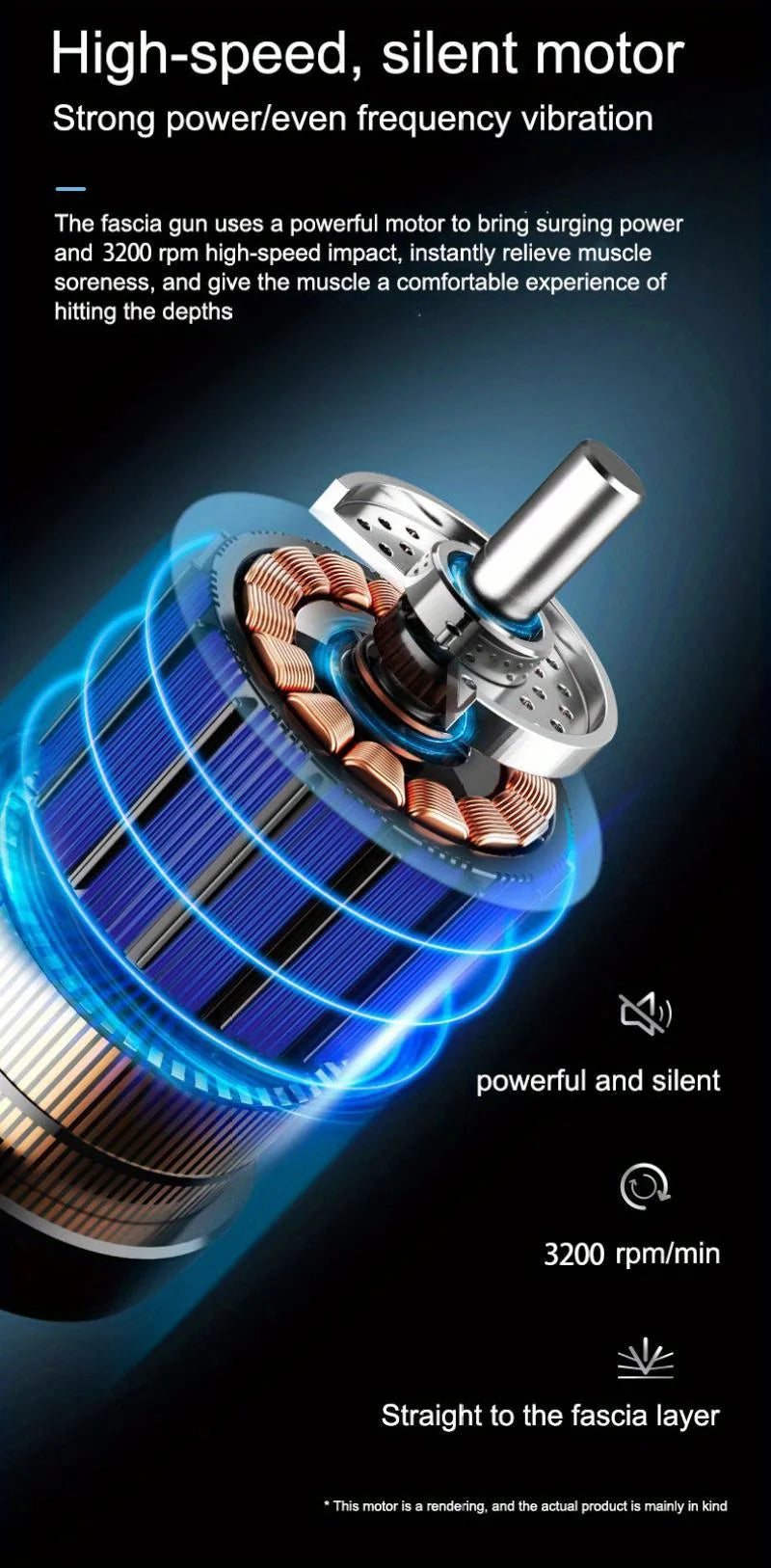 Portable Deep Relief Fascia Massage Gun for recovery