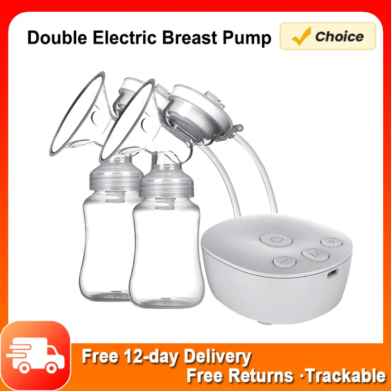 Double Hands-Free Electric Breast Pump BPA-free materials