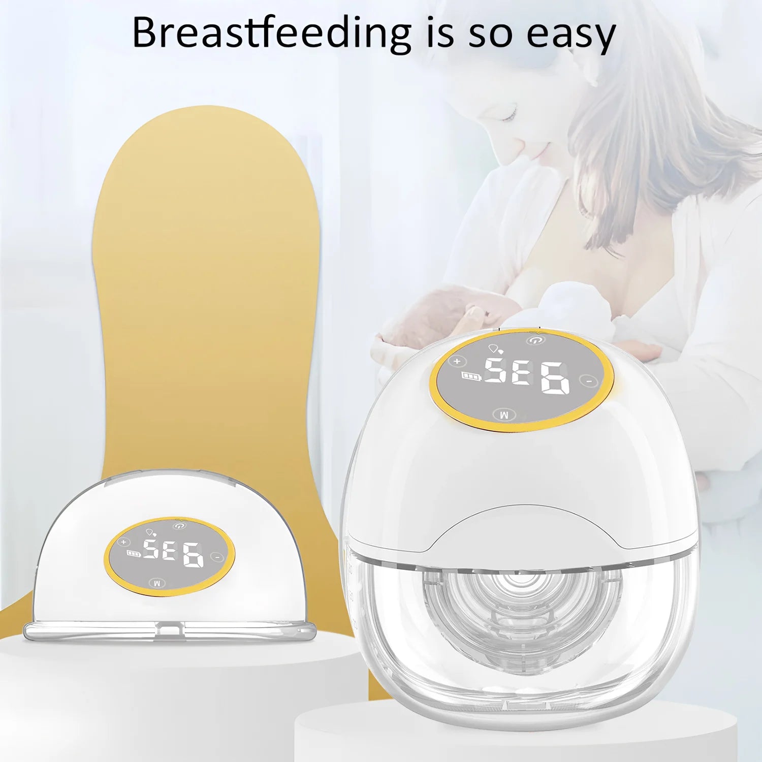 Portable Hands-Free Smart Breast Pump device