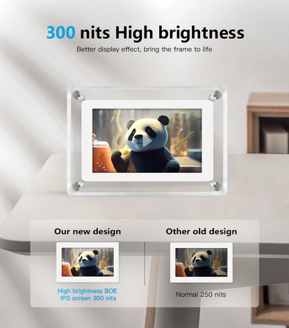 Portable Acrylic Digital Photo Frame 5 Inch for photos