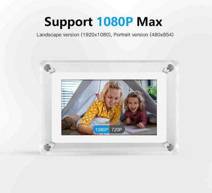 Portable Acrylic Digital Photo Frame 5 Inch for photos