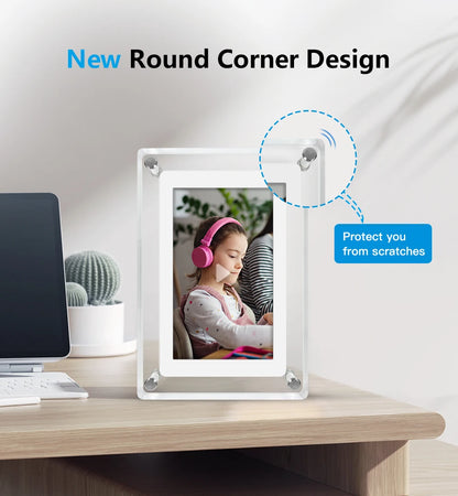 Portable Acrylic Digital Photo Frame 5 Inch for photos
