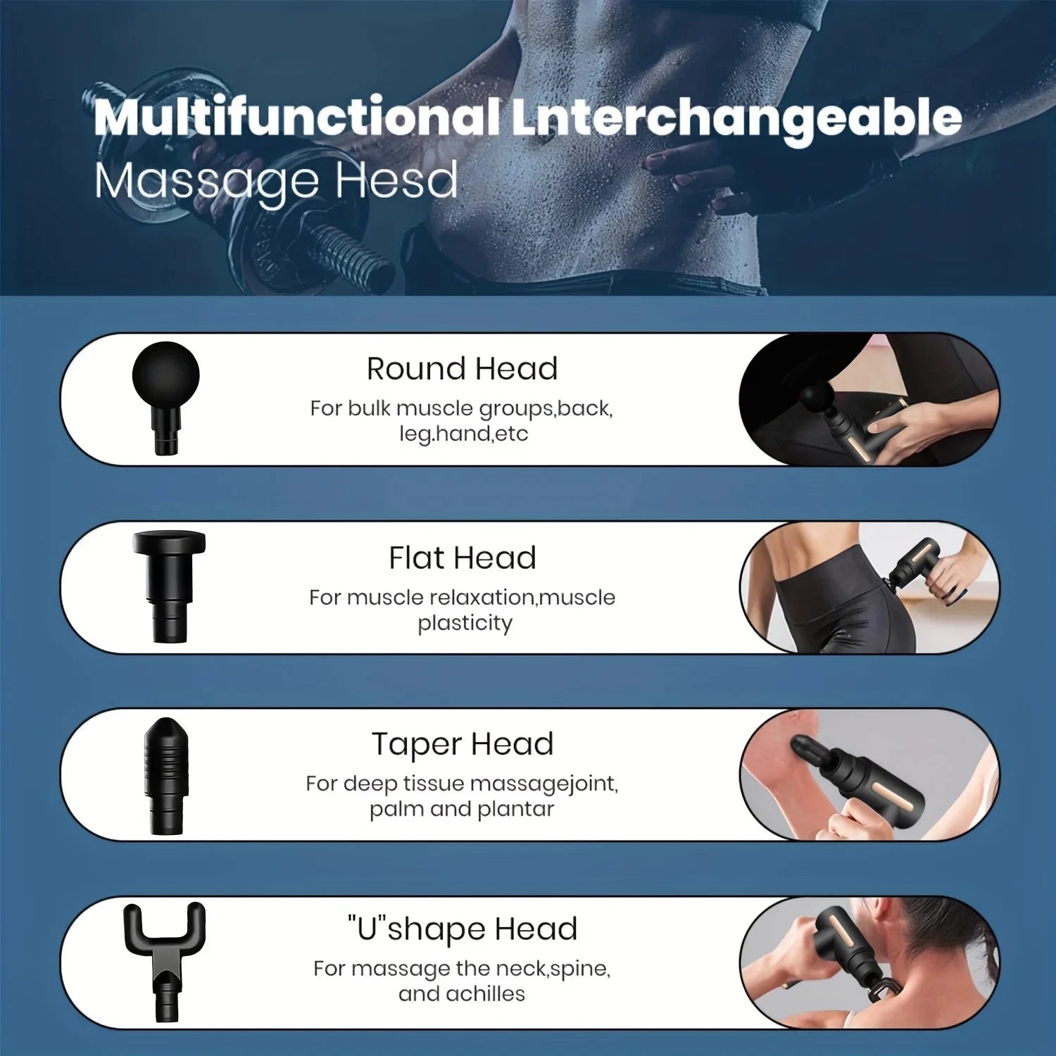 Portable Deep Relief Fascia Massage Gun for recovery